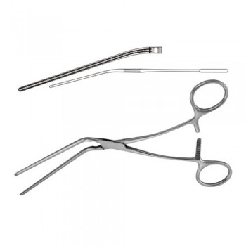 Leland-Jones Atrauma Peripheral Vascular Clamp Angled 15° Stainless Steel, 19.5 cm - 7 3/4"